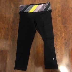 lululemon wunder under cropped leggings (23”) 🍋